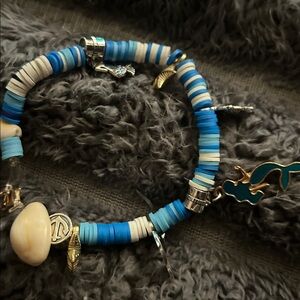 Hand made Blue and white deep sea Beaded Bracelet